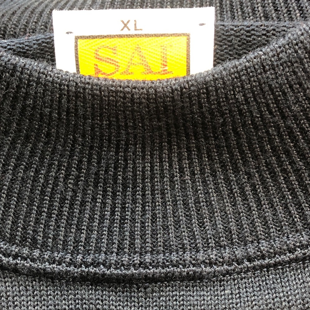 Classic SAI  Unisex Navy Blue Crewneck Sweater - Picture 3 of 8